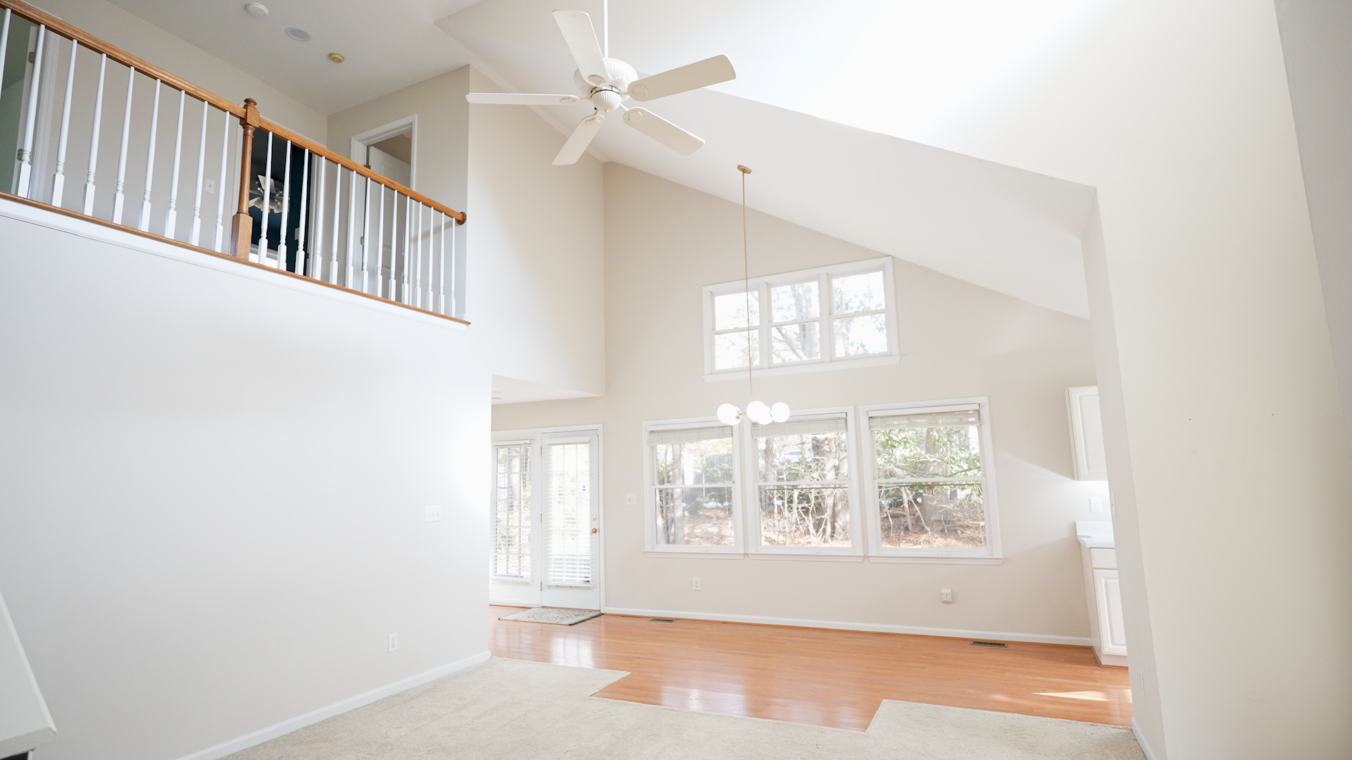First-floor primary suite with spacious interior and natural light at 305B McGregor Drive Chapel Hill home